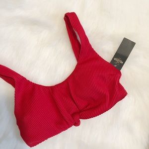 hollister ribbed scoop bikini